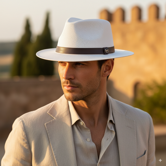 Chapeau Panama Blanc - Romeo