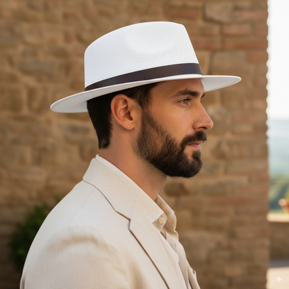 Chapeau Panama Blanc - Romeo