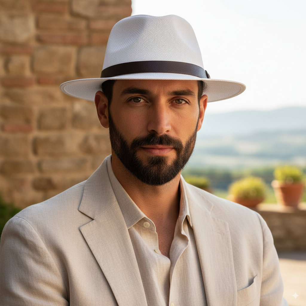 Chapeau Panama Blanc - Romeo