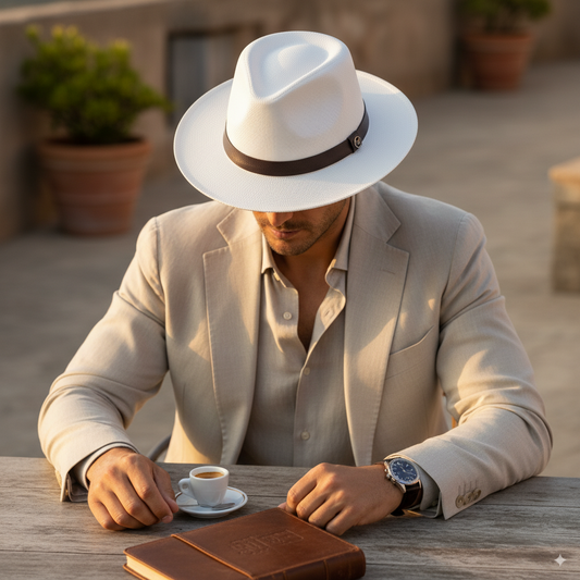 Chapeau Panama Blanc - Romeo