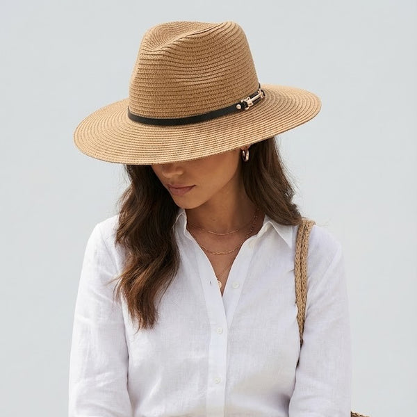 Chapeau De Paille  Beige - Carolina | Giuseppe Conti