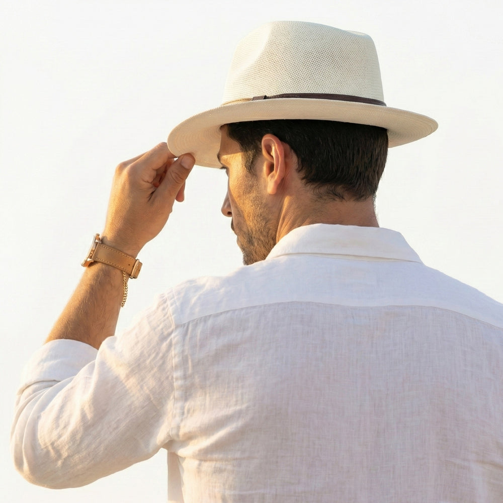 Chapeau Panama Blanc - Romeo