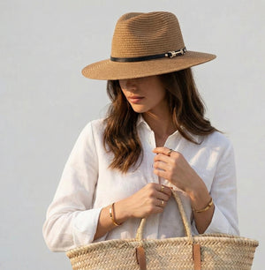 Chapeau De Paille  Beige - Carolina | Giuseppe Conti