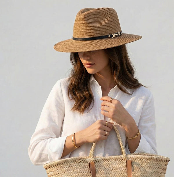 Chapeau De Paille  Beige - Carolina | Giuseppe Conti