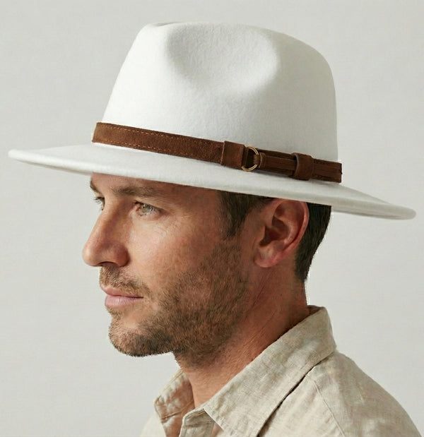 Chapeau Fedora Blanc - Alfredo